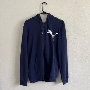 Puma Men’s Navy Zip Up Hoodie